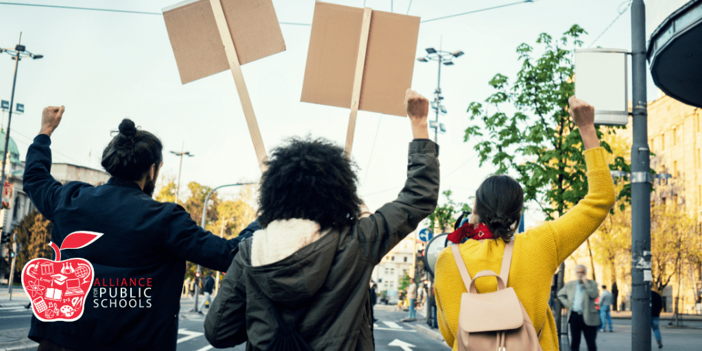 photo of protestors