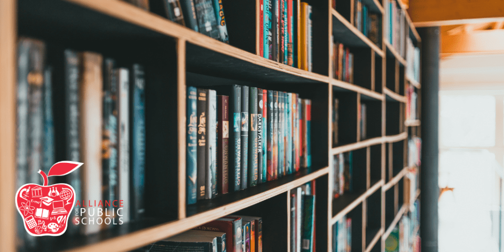 photo of library shelves of books