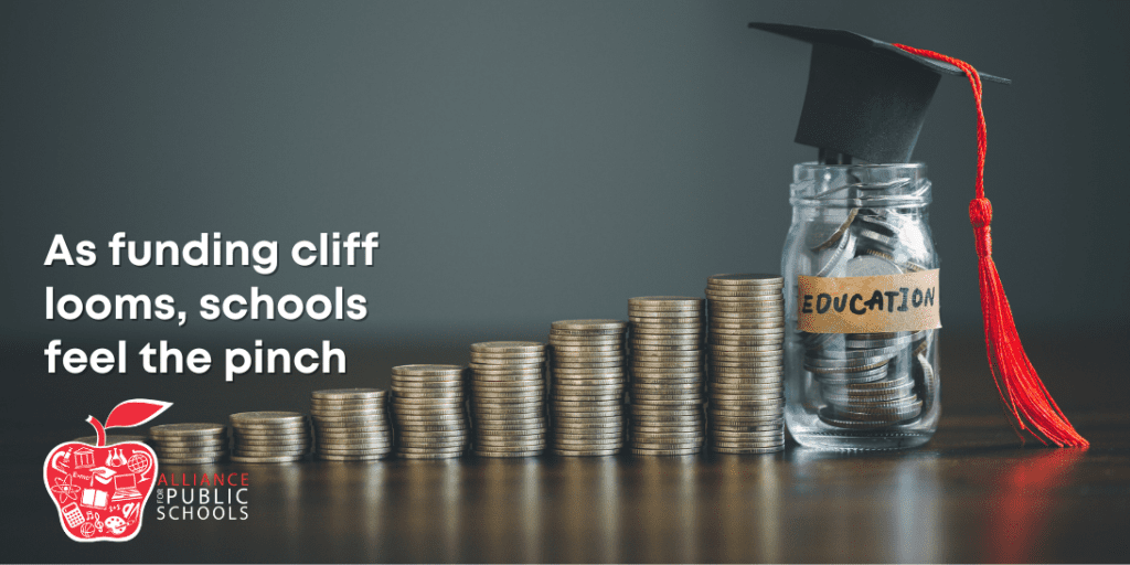 photo of coins in a jar with a grad cap and the title 