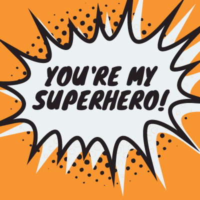 teacher superhero sign
