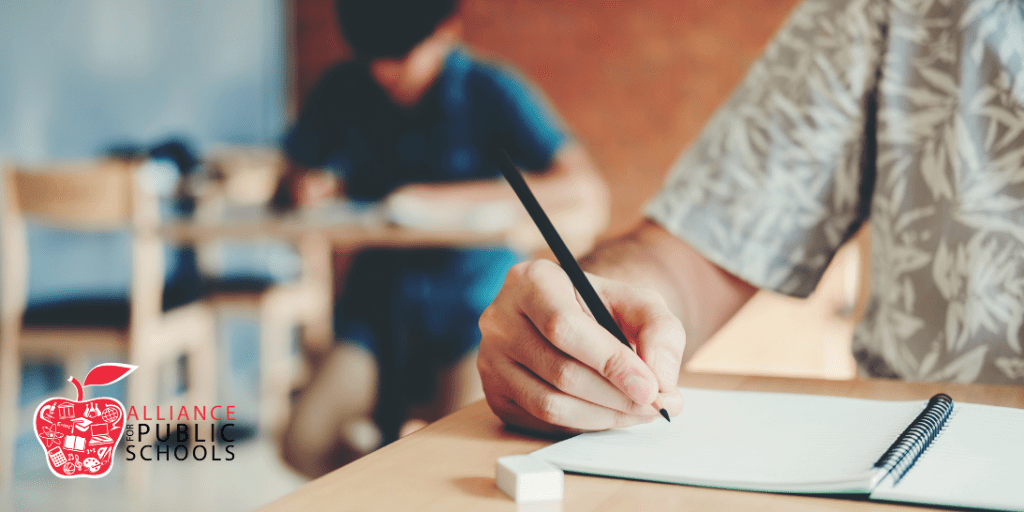 picture of students taking test